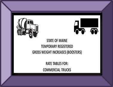 Rate Table Commercial Trucks
